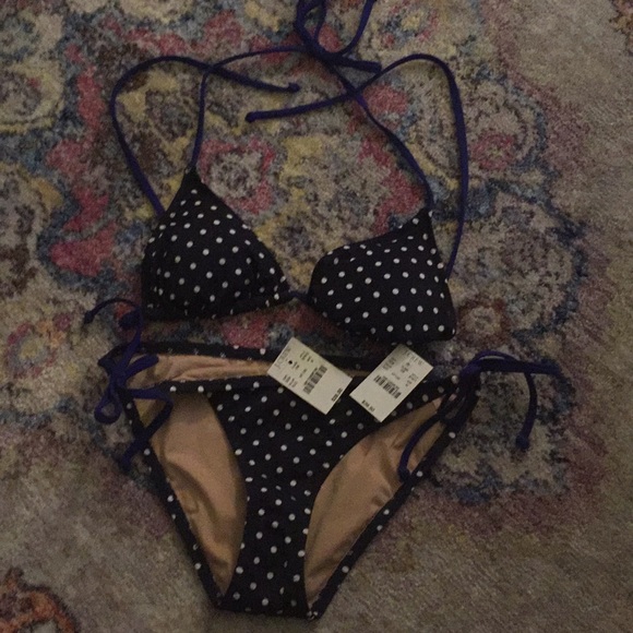 J. Crew Other - J. Crew polka dot bikini